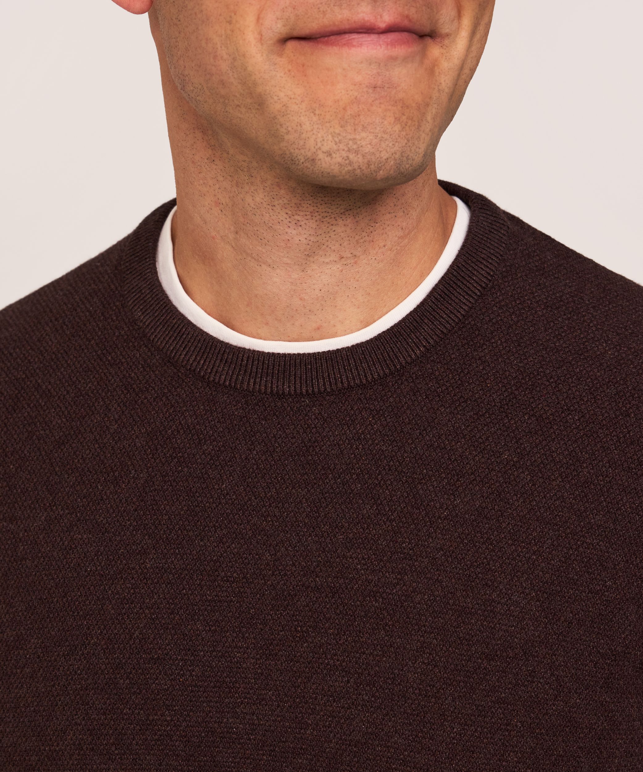 Chandail à encolure ras du cou pour hommes, Denver Hayes