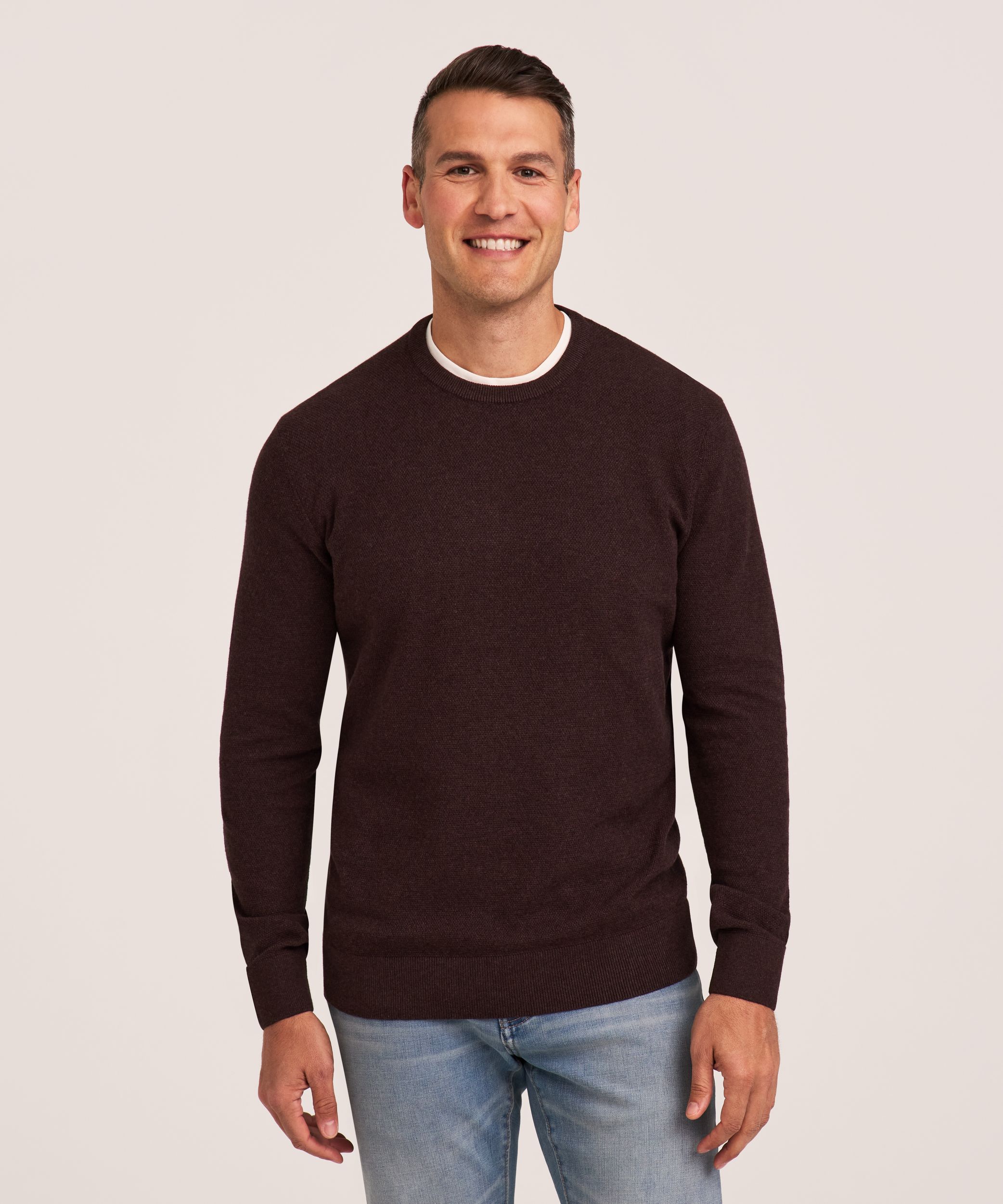 Chandail à encolure ras du cou pour hommes, Denver Hayes