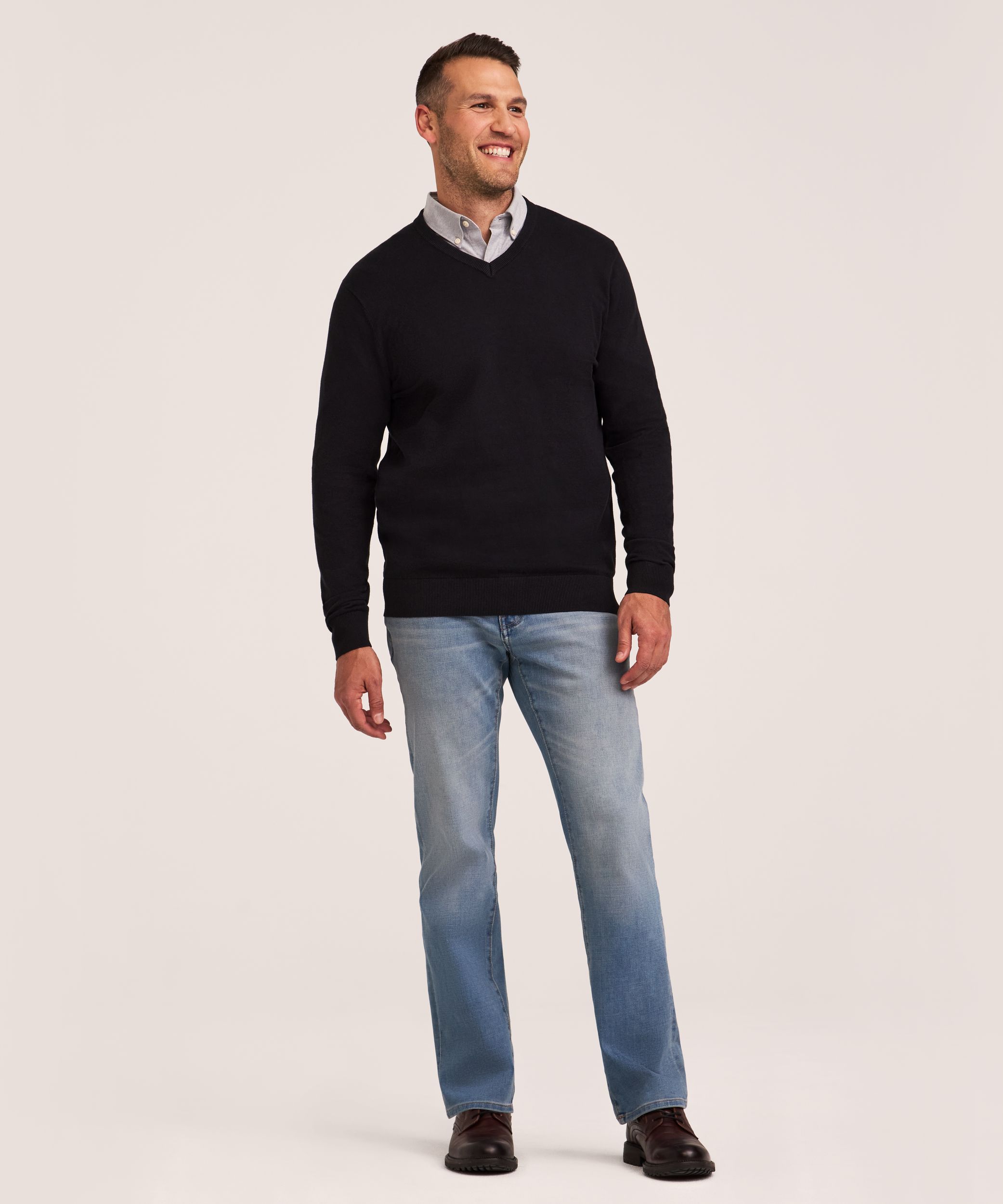 Chandail à encolure en V pour hommes, Denver Hayes