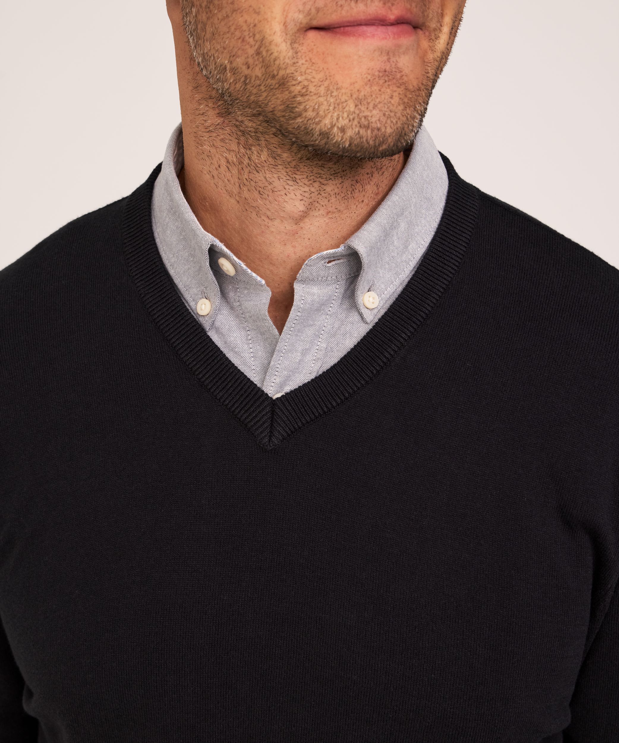 Chandail à encolure en V pour hommes, Denver Hayes