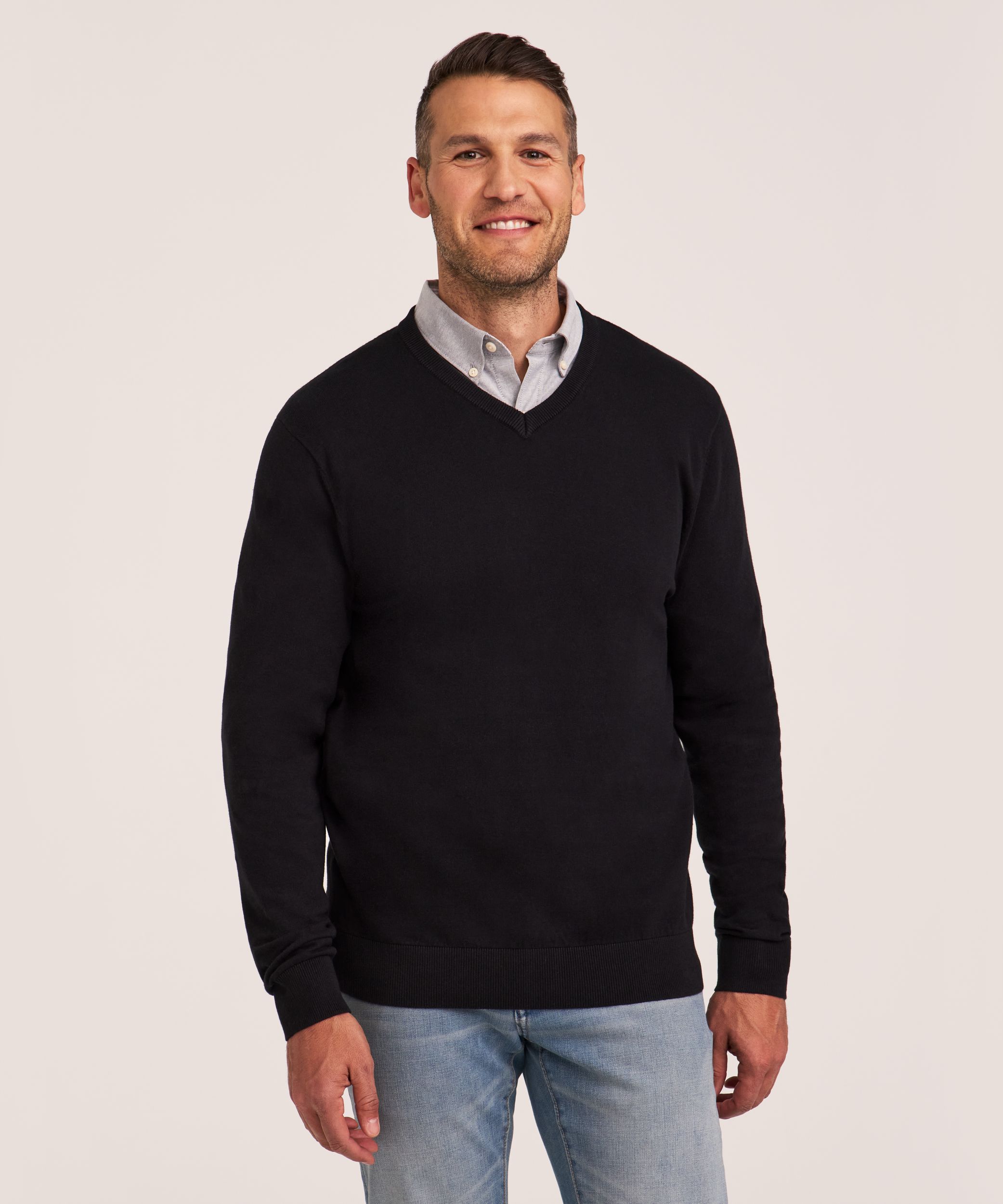 Chandail à encolure en V pour hommes, Denver Hayes