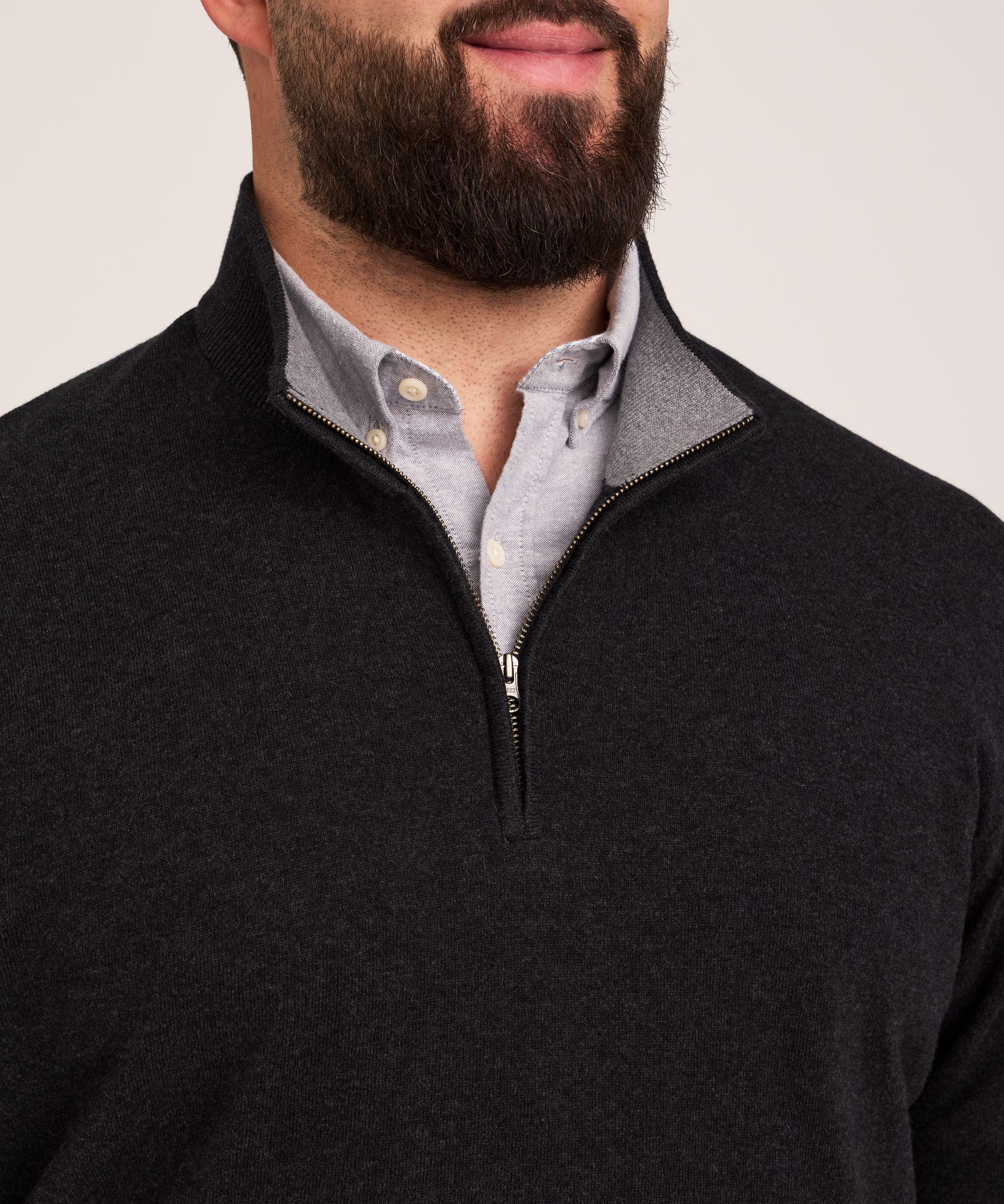 Chandail à glissière 1/4 pour hommes, Denver Hayes