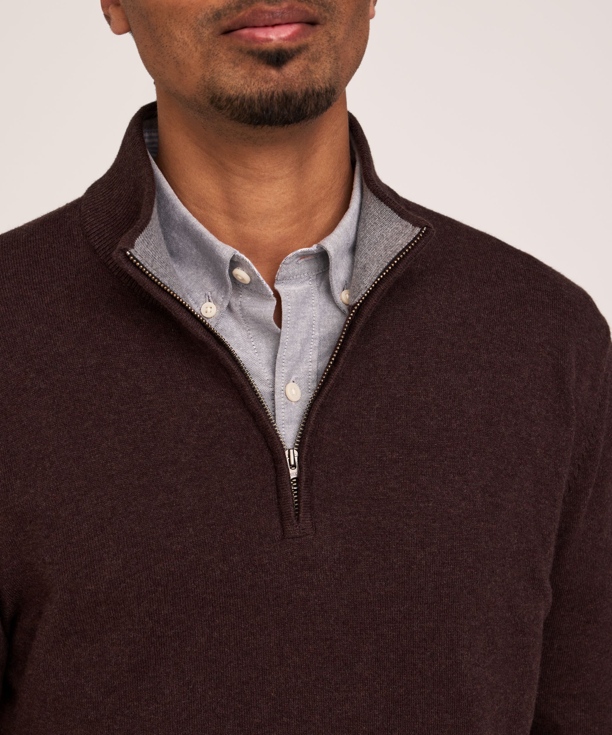 Chandail à glissière 1/4 pour hommes, Denver Hayes