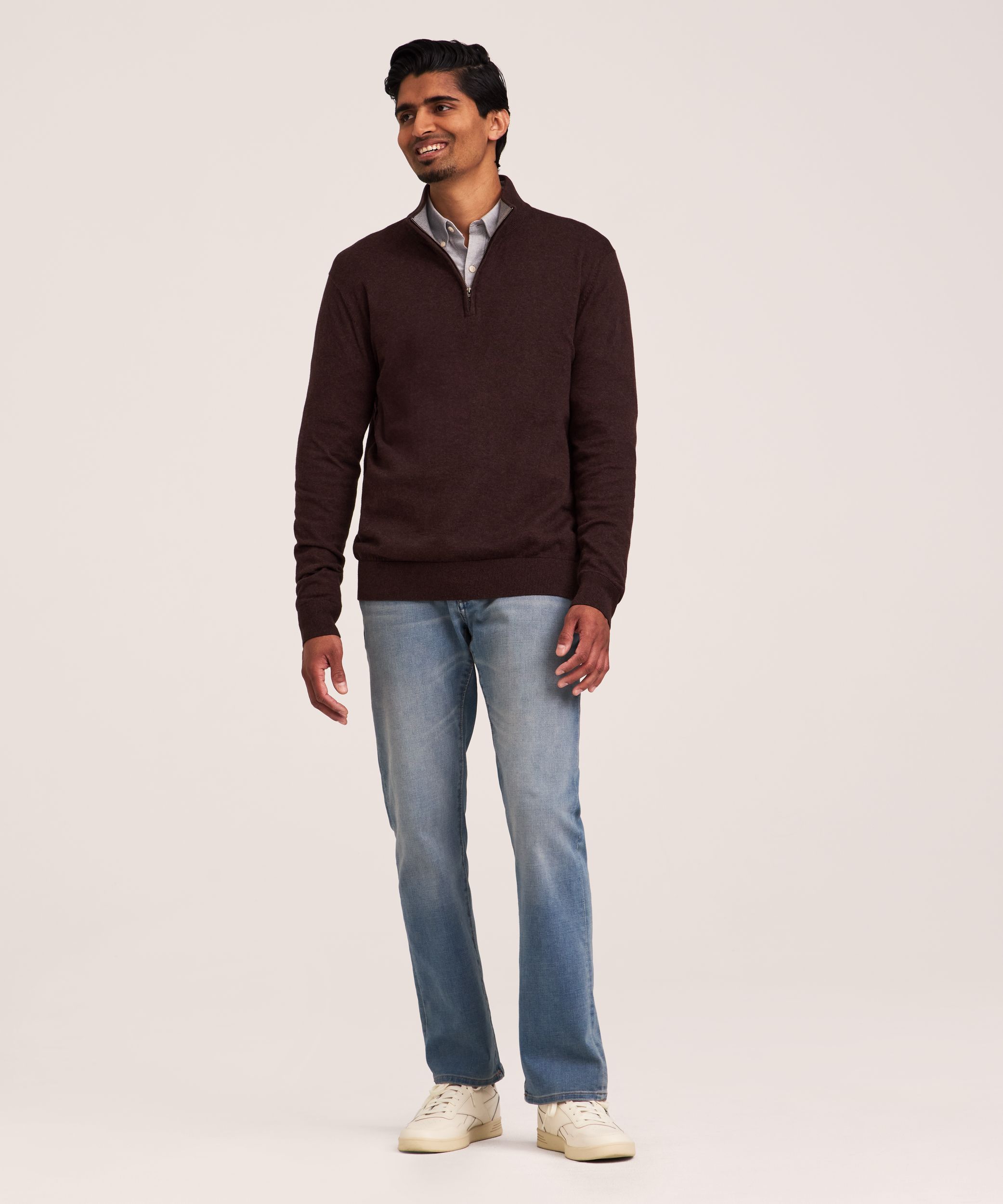 Chandail à glissière 1/4 pour hommes, Denver Hayes