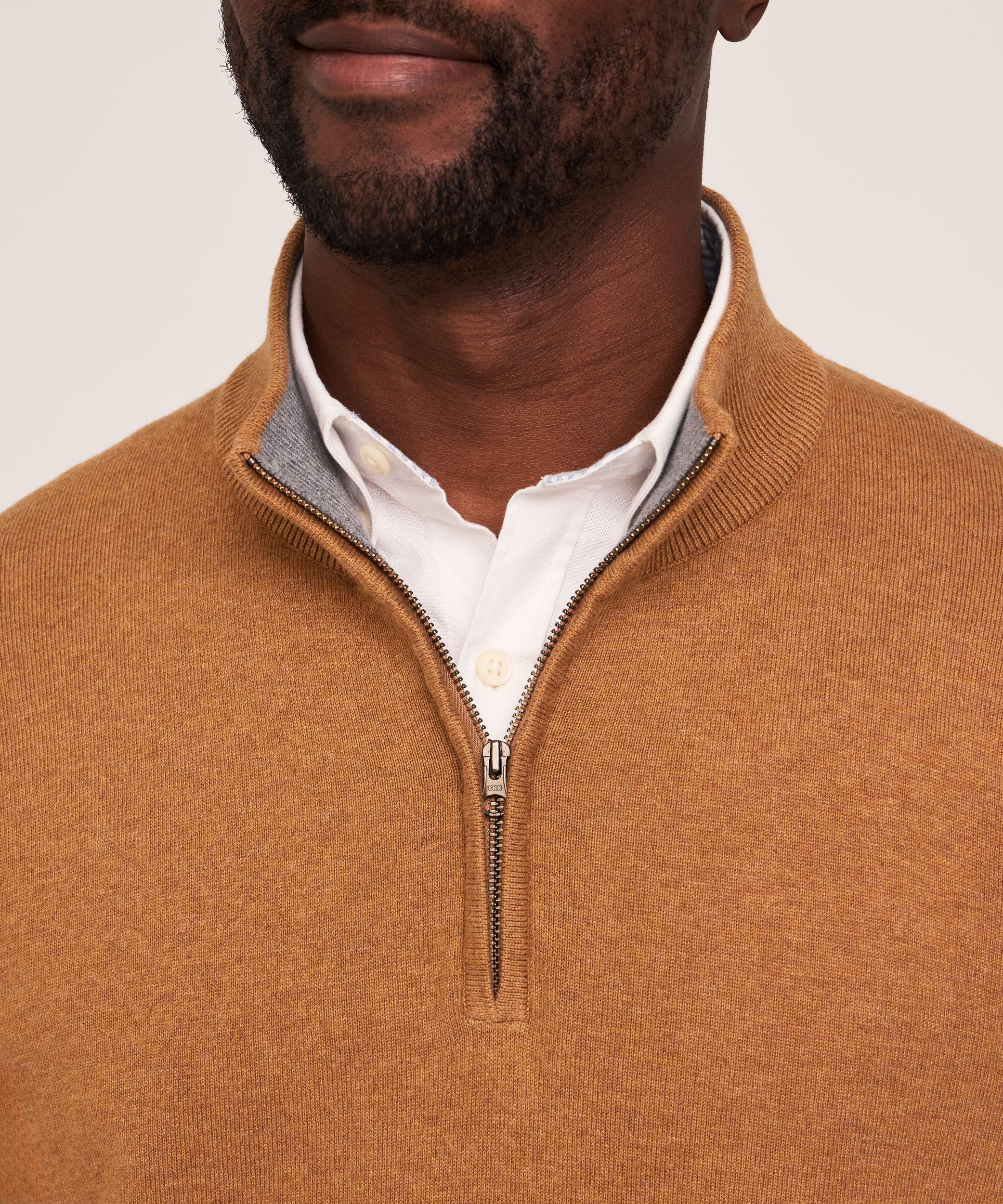 Denver Hayes Men's Quarter Zip Sweater