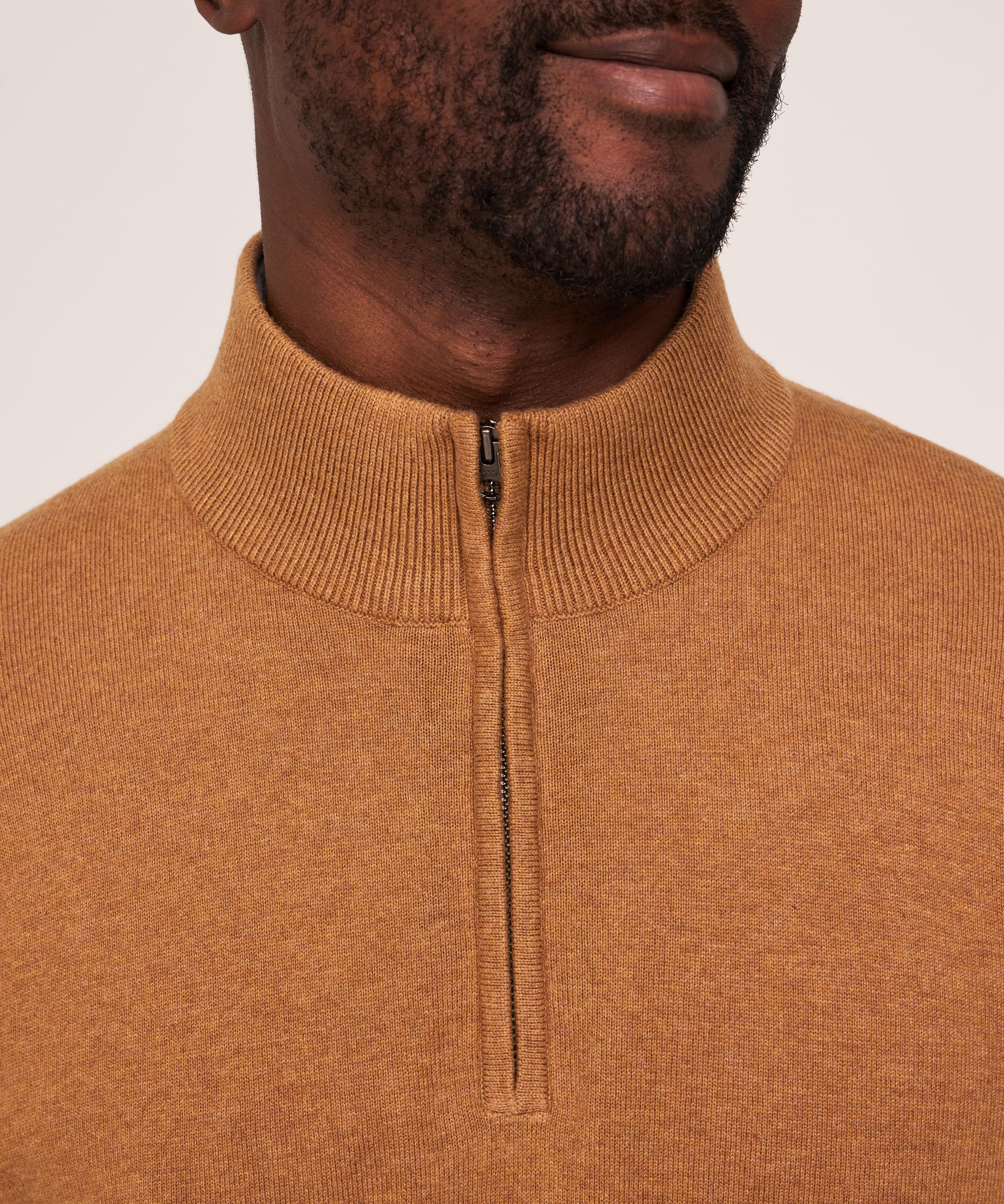 Denver Hayes Men's Quarter Zip Sweater