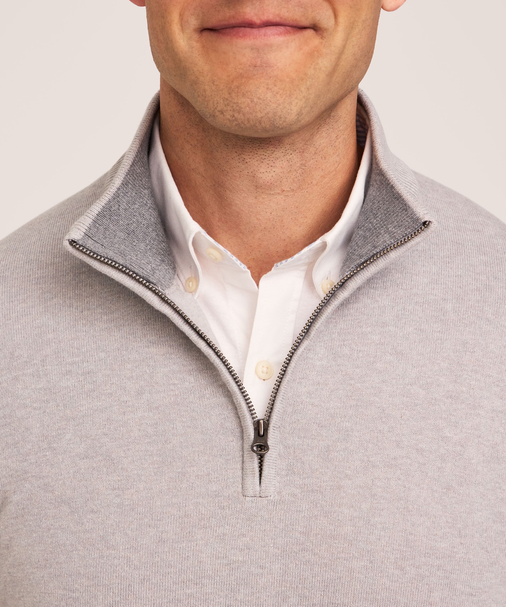 Chandail à glissière 1/4 pour hommes, Denver Hayes