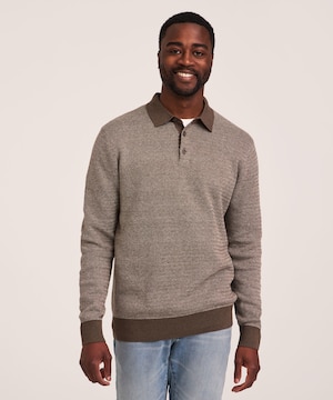 Polo en tissu à œil pour hommes, Denver Hayes