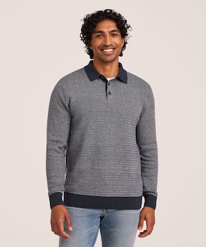 Polo en tissu à œil pour hommes, Denver Hayes
