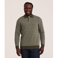 Denver Hayes Men's Birdseye Polo Sweater
