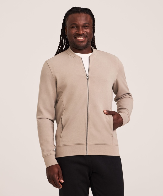 Denver Hayes Performance Men's Tech Full Zip Bomber Jacket