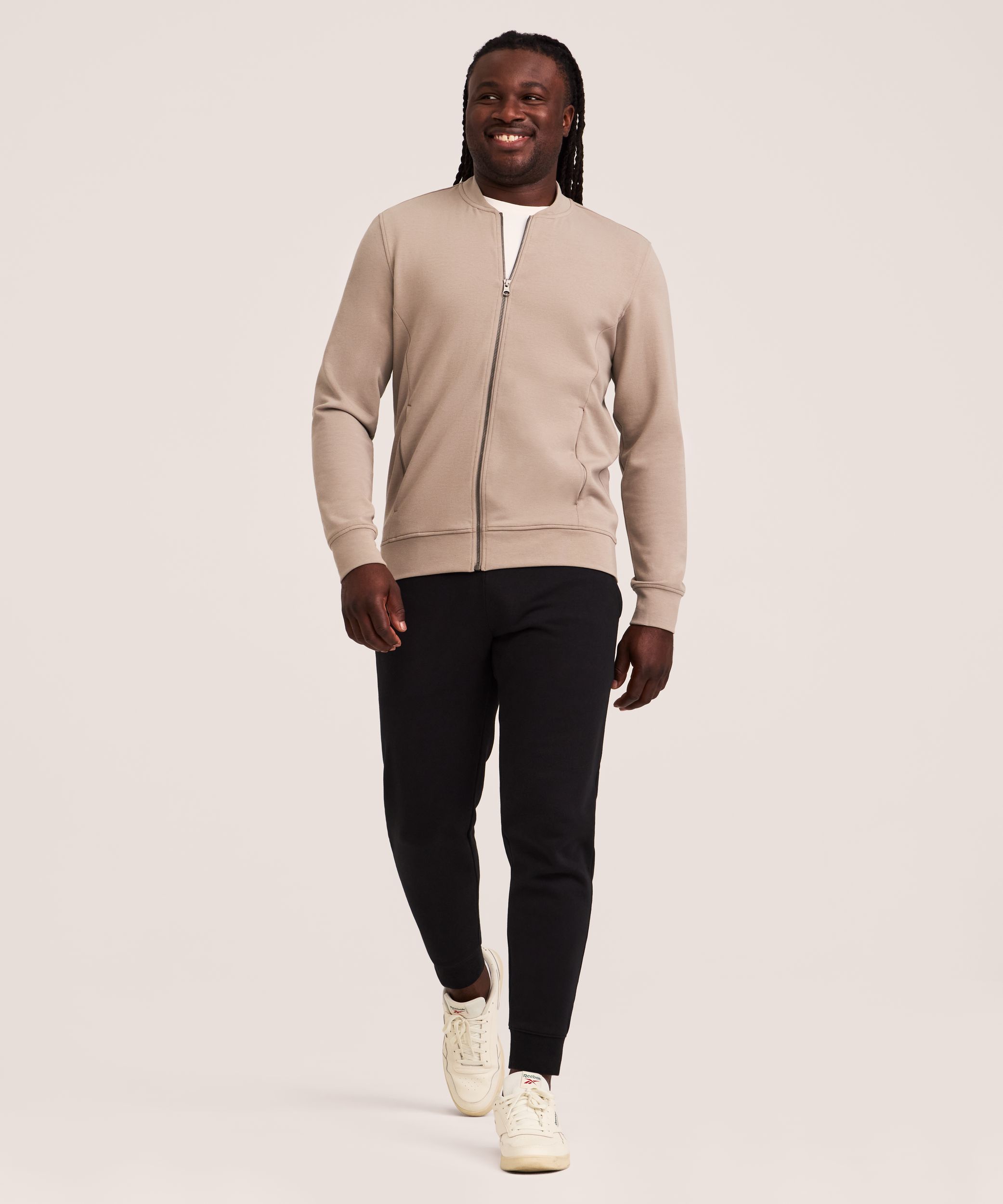 Denver Hayes Performance Men's Tech Full Zip Bomber Jacket