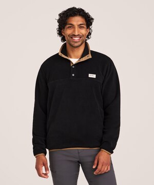 Chandail T-Max Heat en molleton, à patte 1/4 à boutons-pression pour hommes, WindRiver