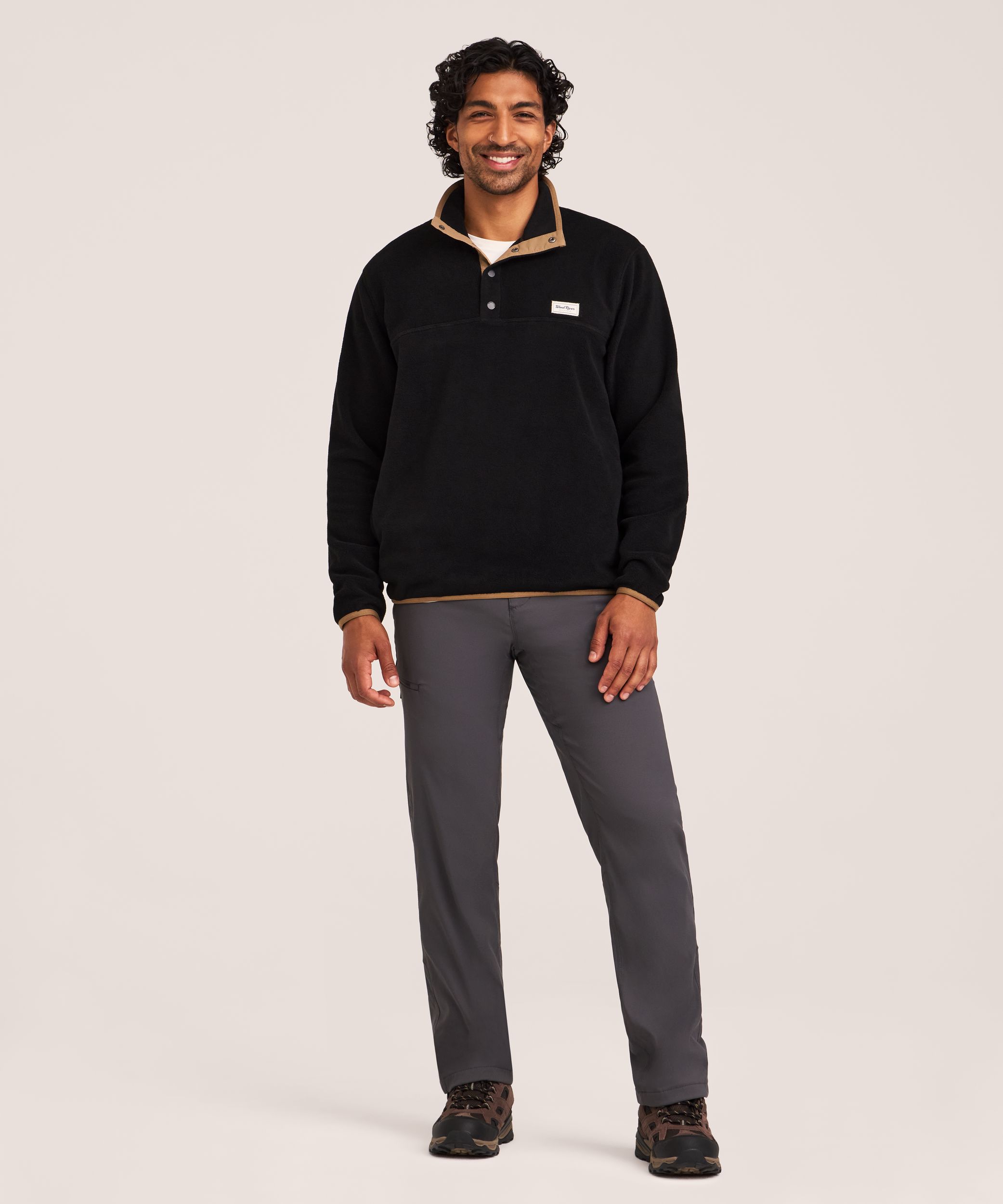 WindRiver Men's T-Max Heat Quarter Snap Fleece Pullover