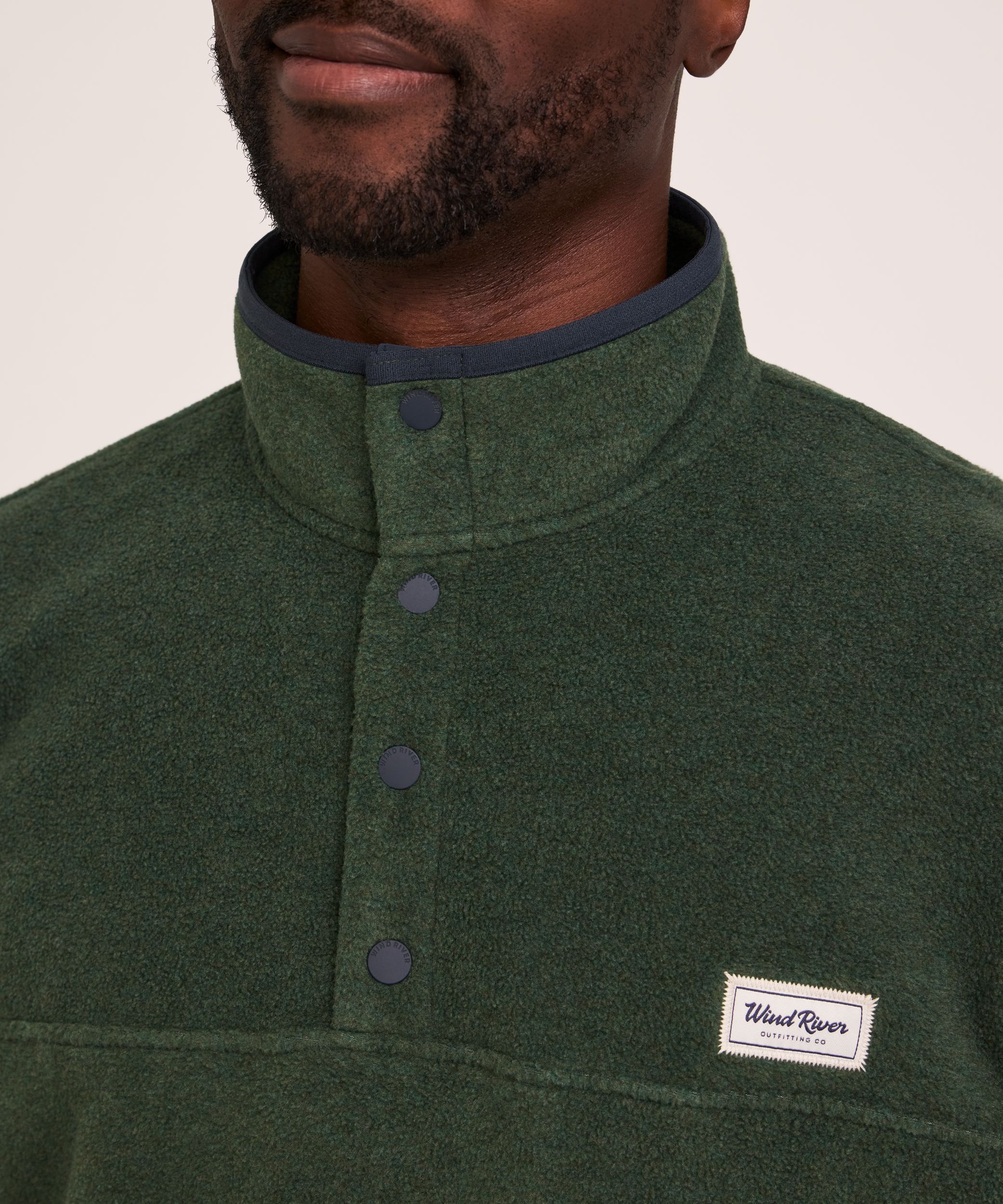 WindRiver Men's T-Max Heat Quarter Snap Fleece Pullover