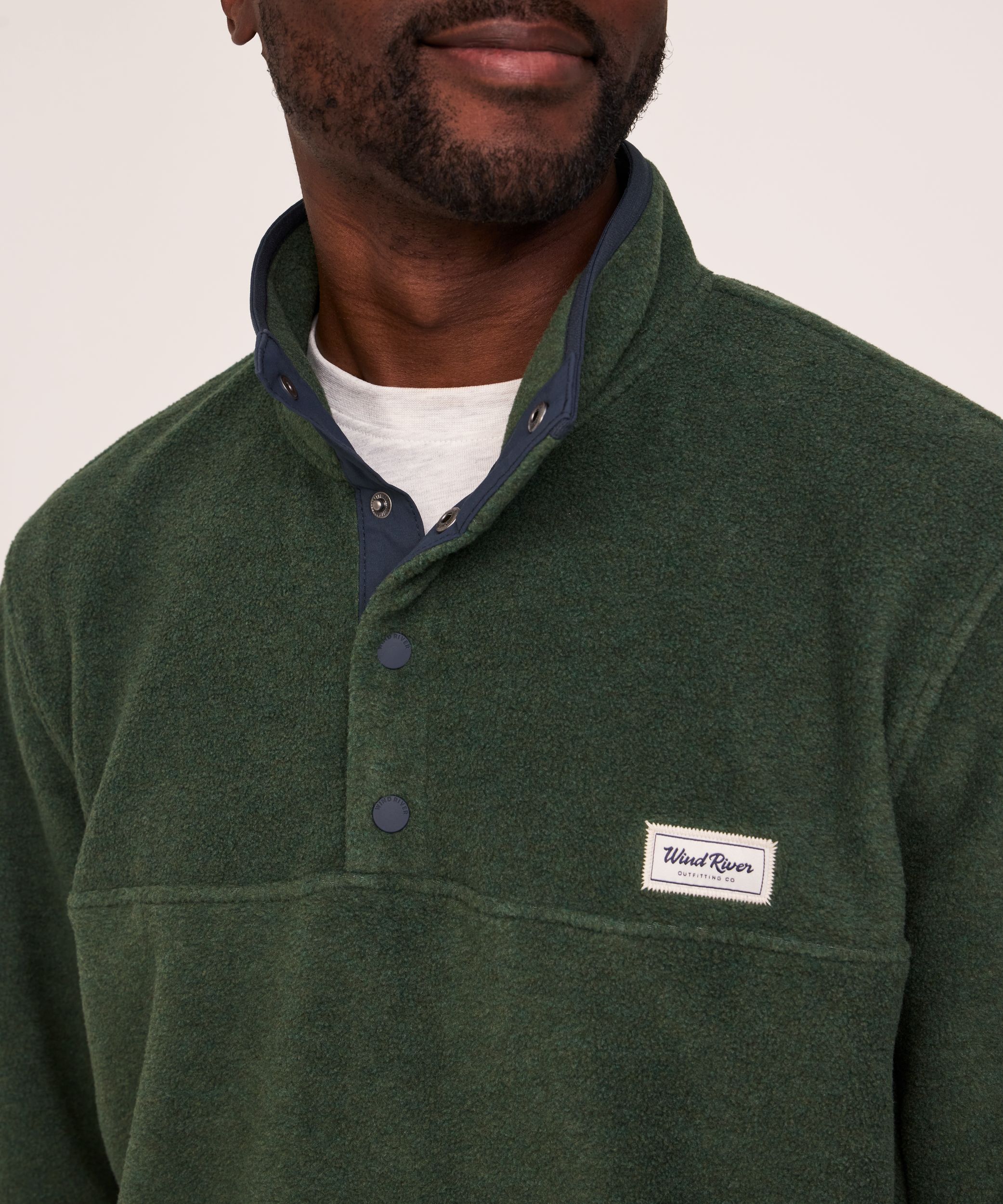 WindRiver Men's T-Max Heat Quarter Snap Fleece Pullover