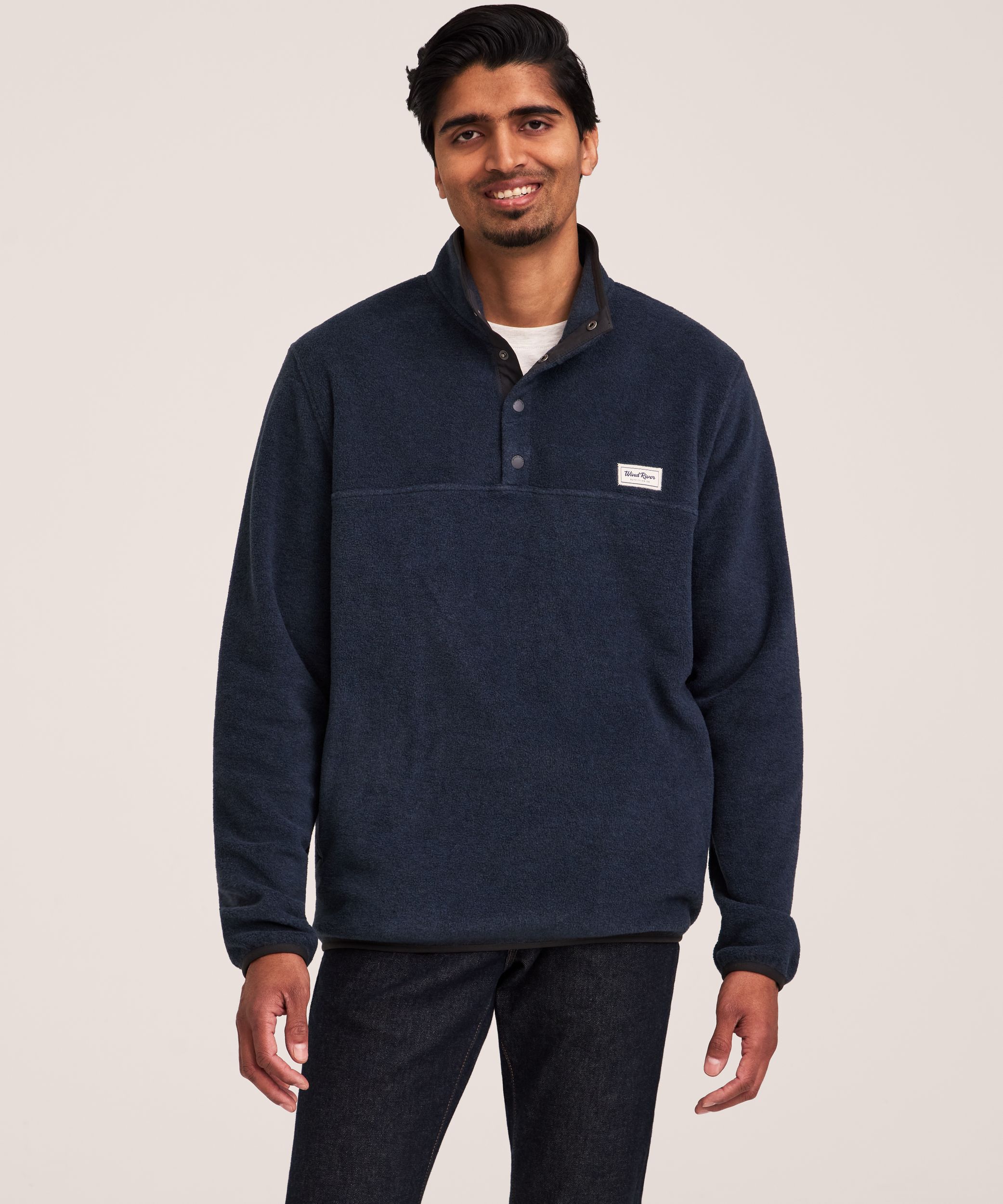 WindRiver Men's T-Max Heat Quarter Snap Fleece Pullover