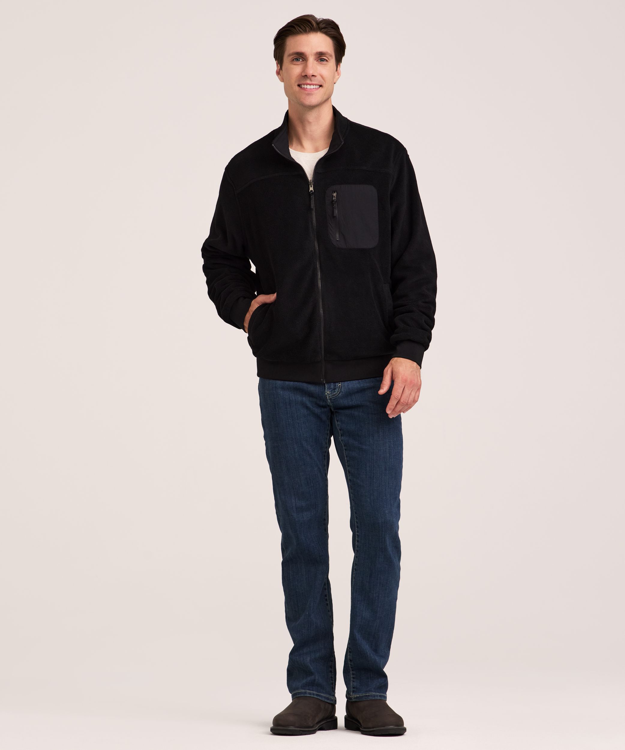 WindRiver Men's T-Max Heat® Reversible Full-Zip Fleece Jacket