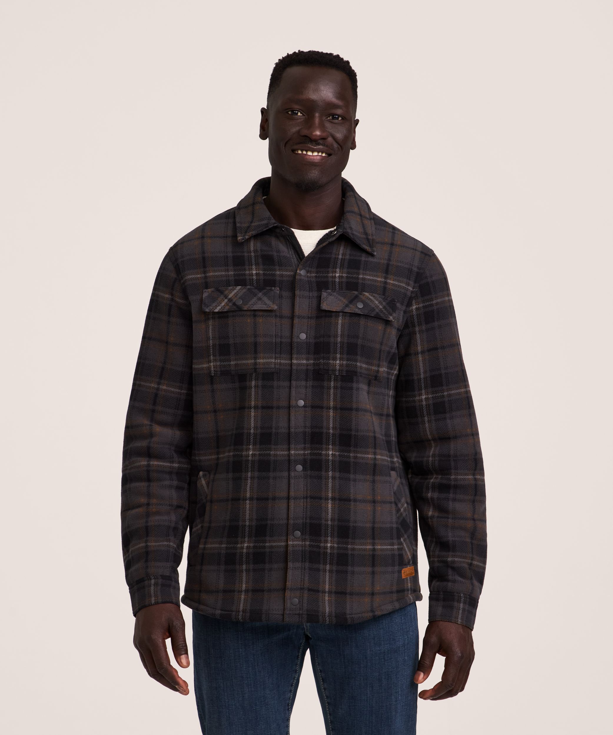 WindRiver Men's T-Max Heat Sherpa Fleece Lined Shacket