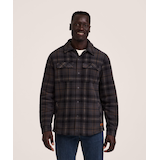 WindRiver Men's T-Max Heat Sherpa Fleece Lined Shacket Front_Flat