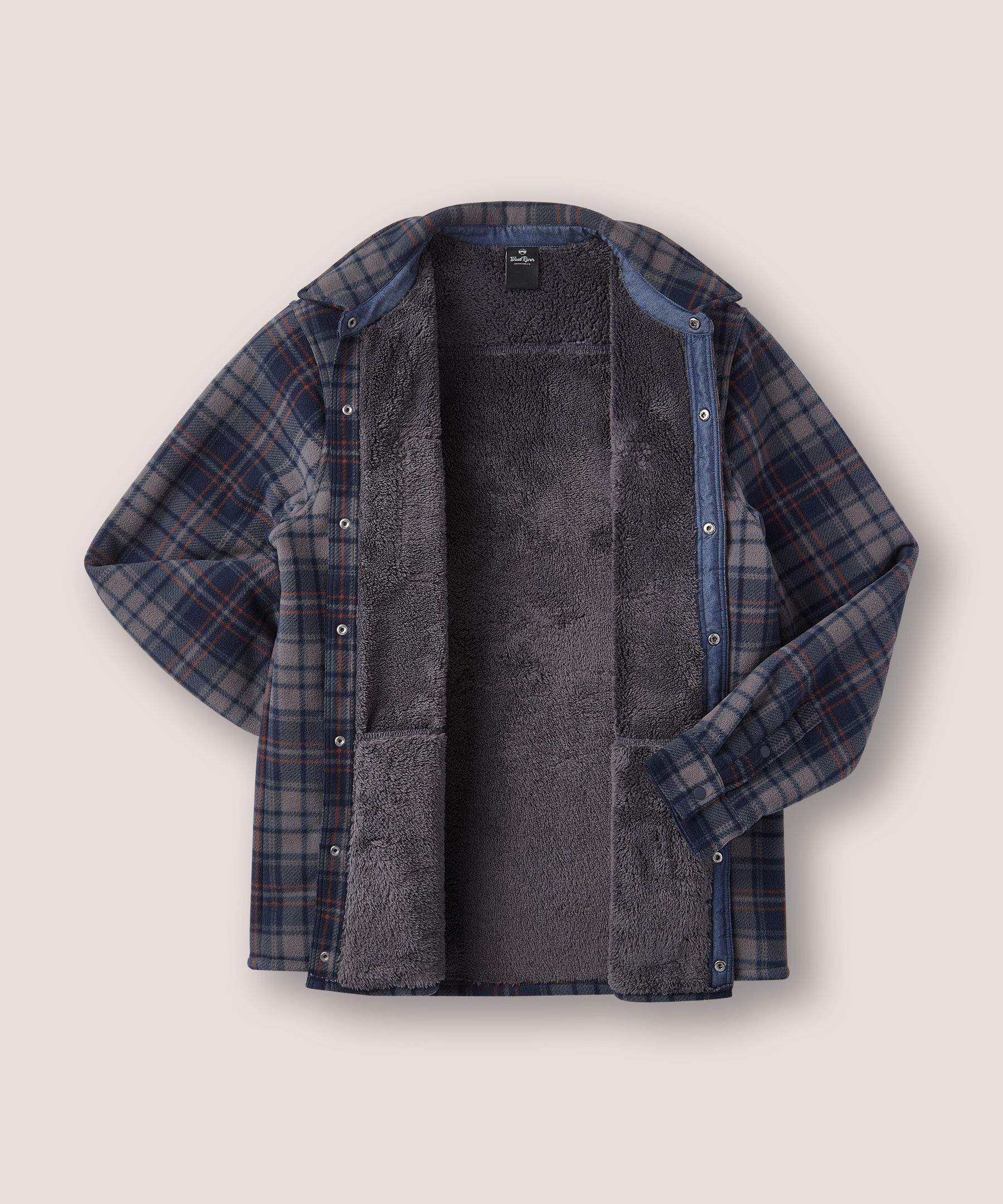 WindRiver Men's T-Max Heat Sherpa Fleece Lined Shacket