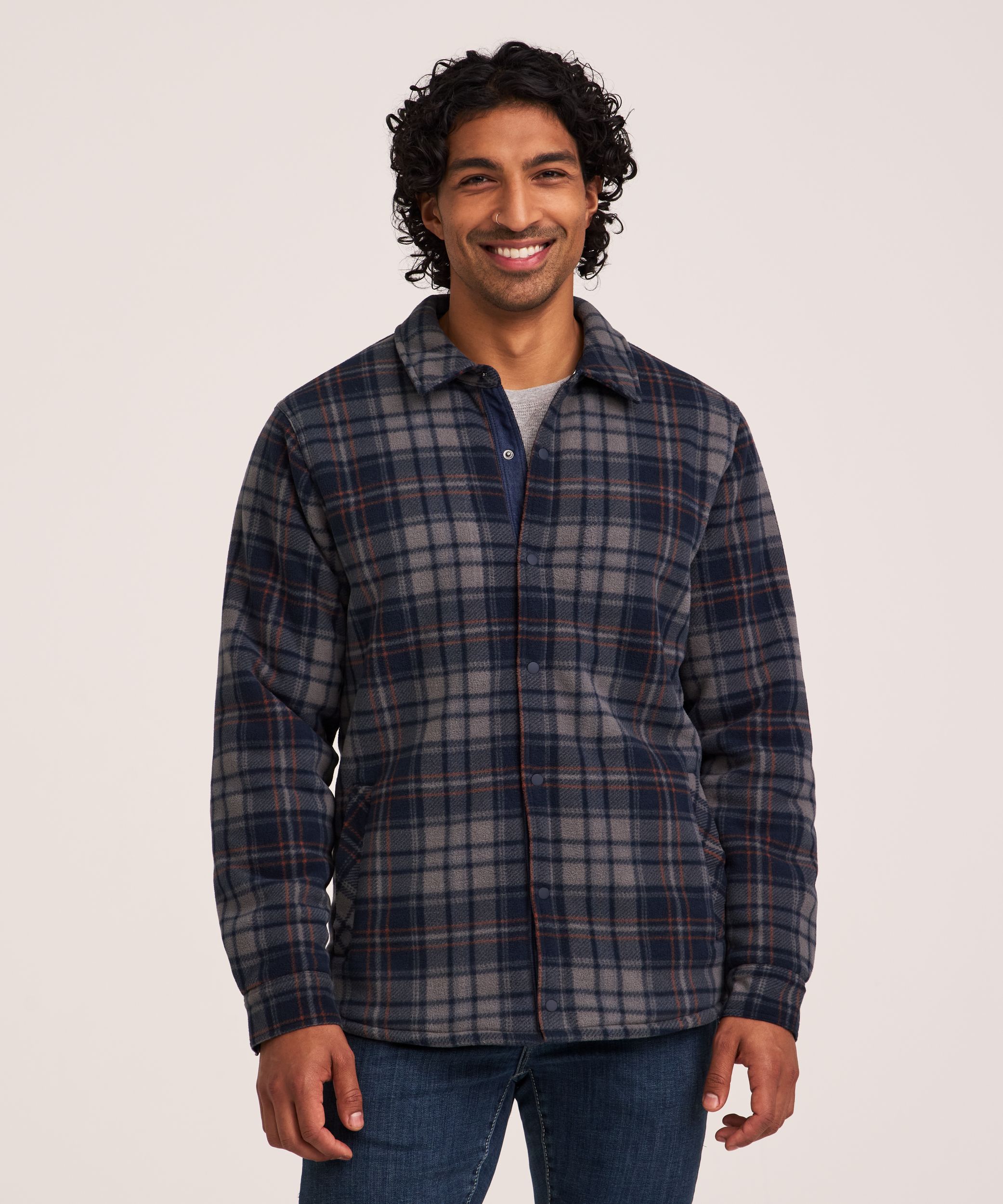 WindRiver Men's T-Max Heat Sherpa Fleece Lined Shacket