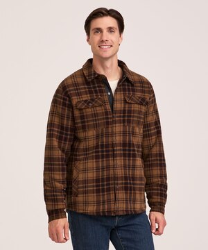 WindRiver Men's T-Max Heat Sherpa Fleece Lined Shacket