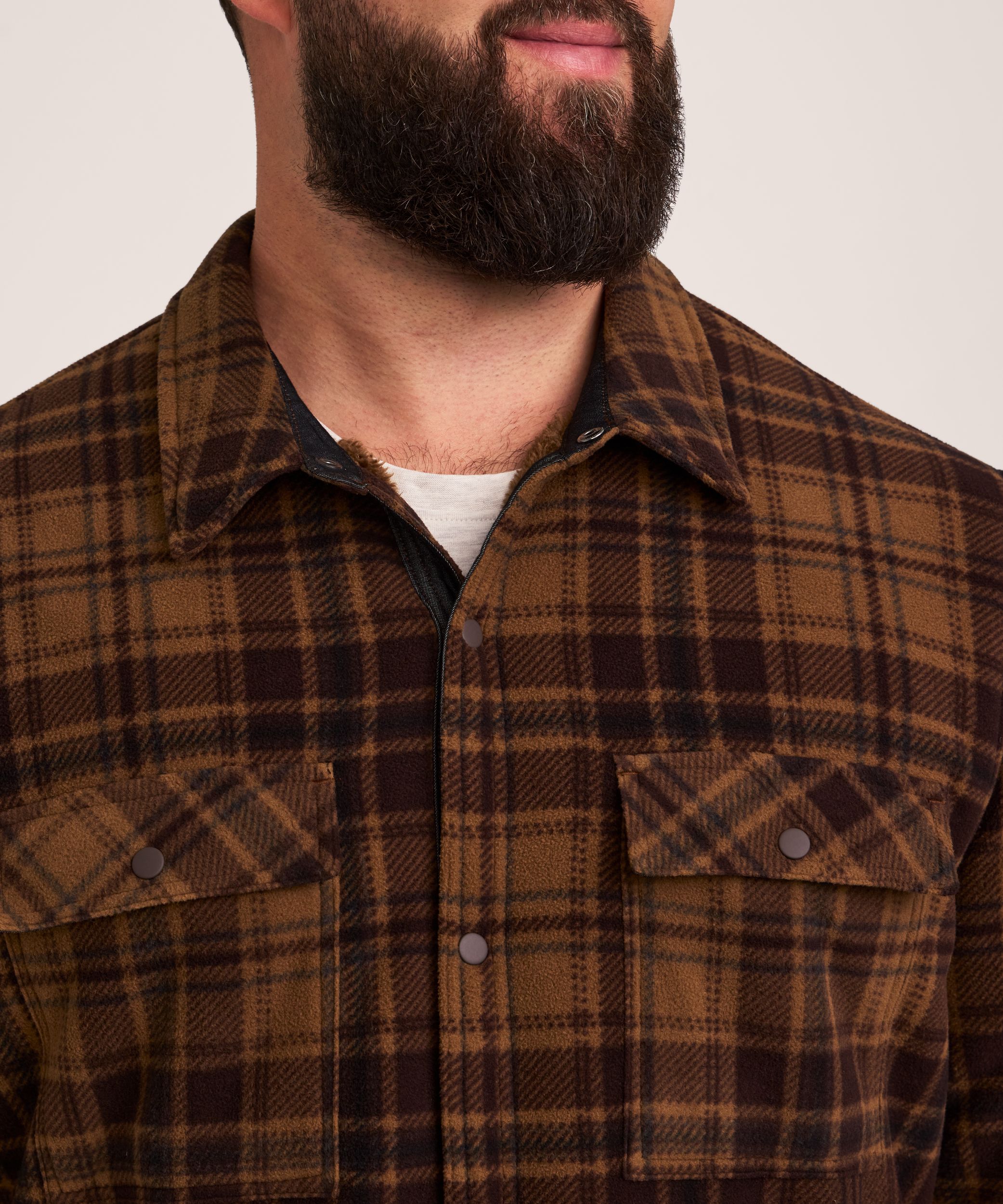 Veste-chemise doublée en sherpa avec T-Max Heat pour hommes, WindRiver