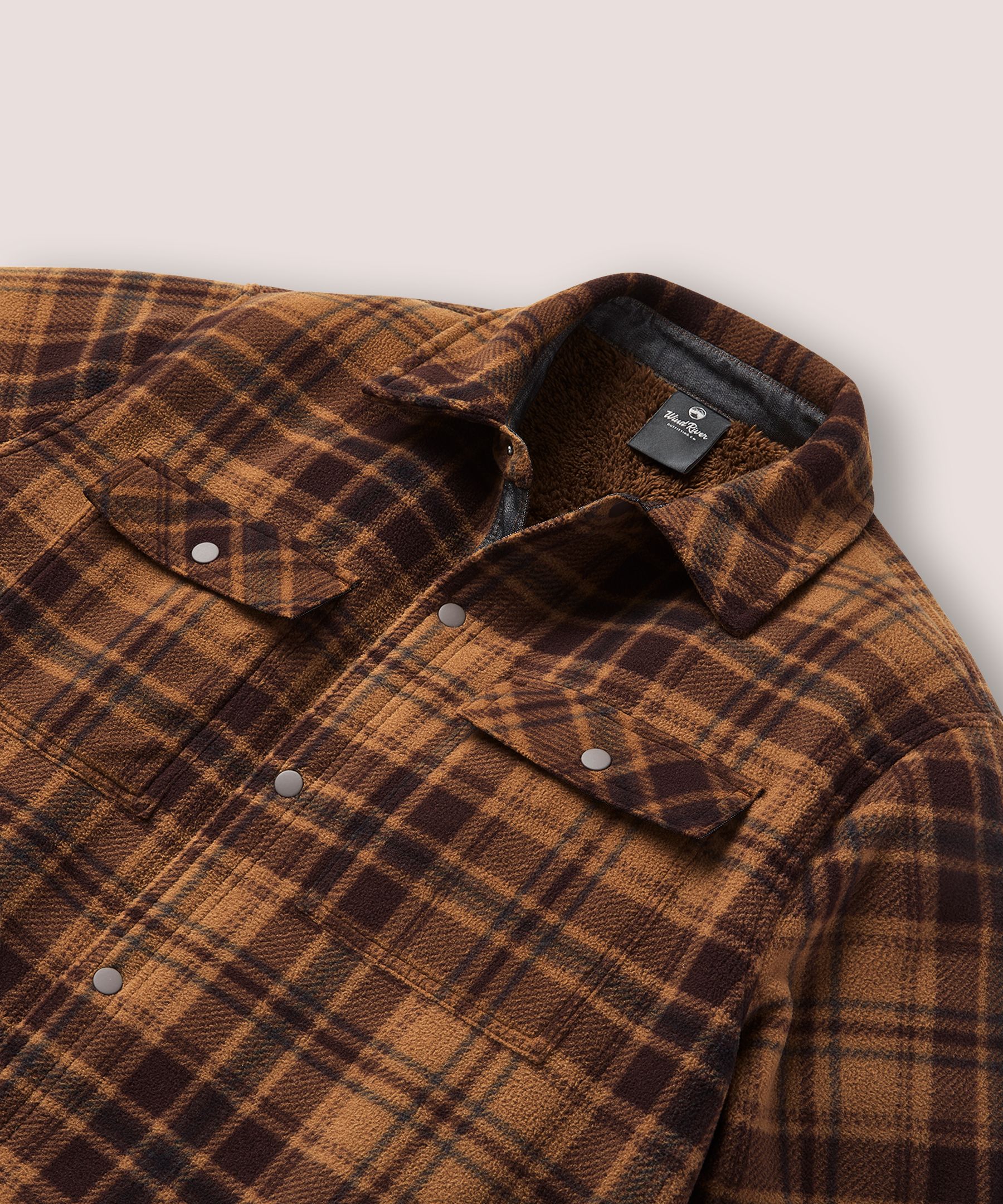 Veste-chemise doublée en sherpa avec T-Max Heat pour hommes, WindRiver