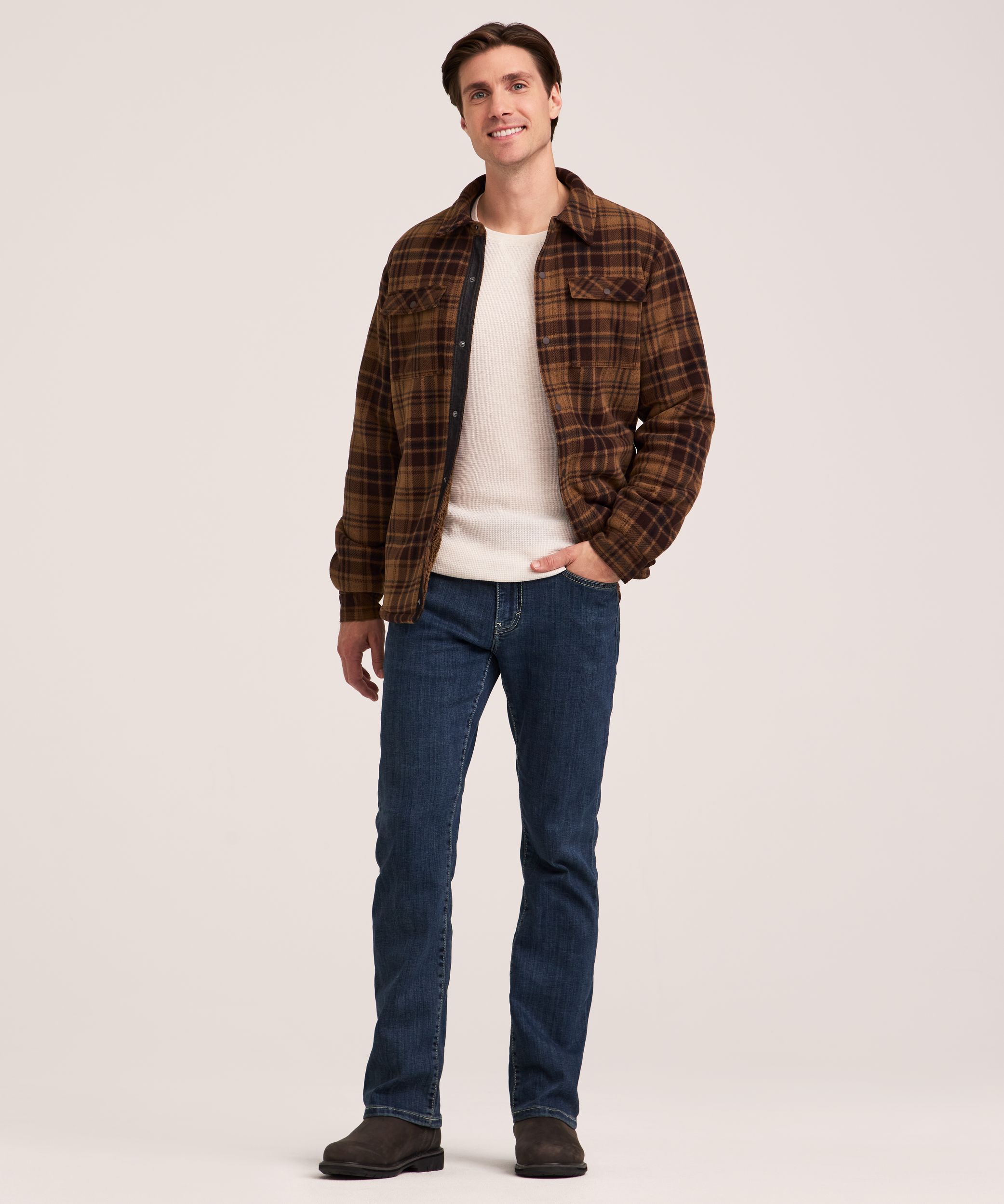 Veste-chemise doublée en sherpa avec T-Max Heat pour hommes, WindRiver