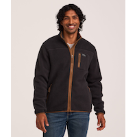 WindRiver Men's T-Max Sherpa Fleece Full Zip Jacket Front_Flat