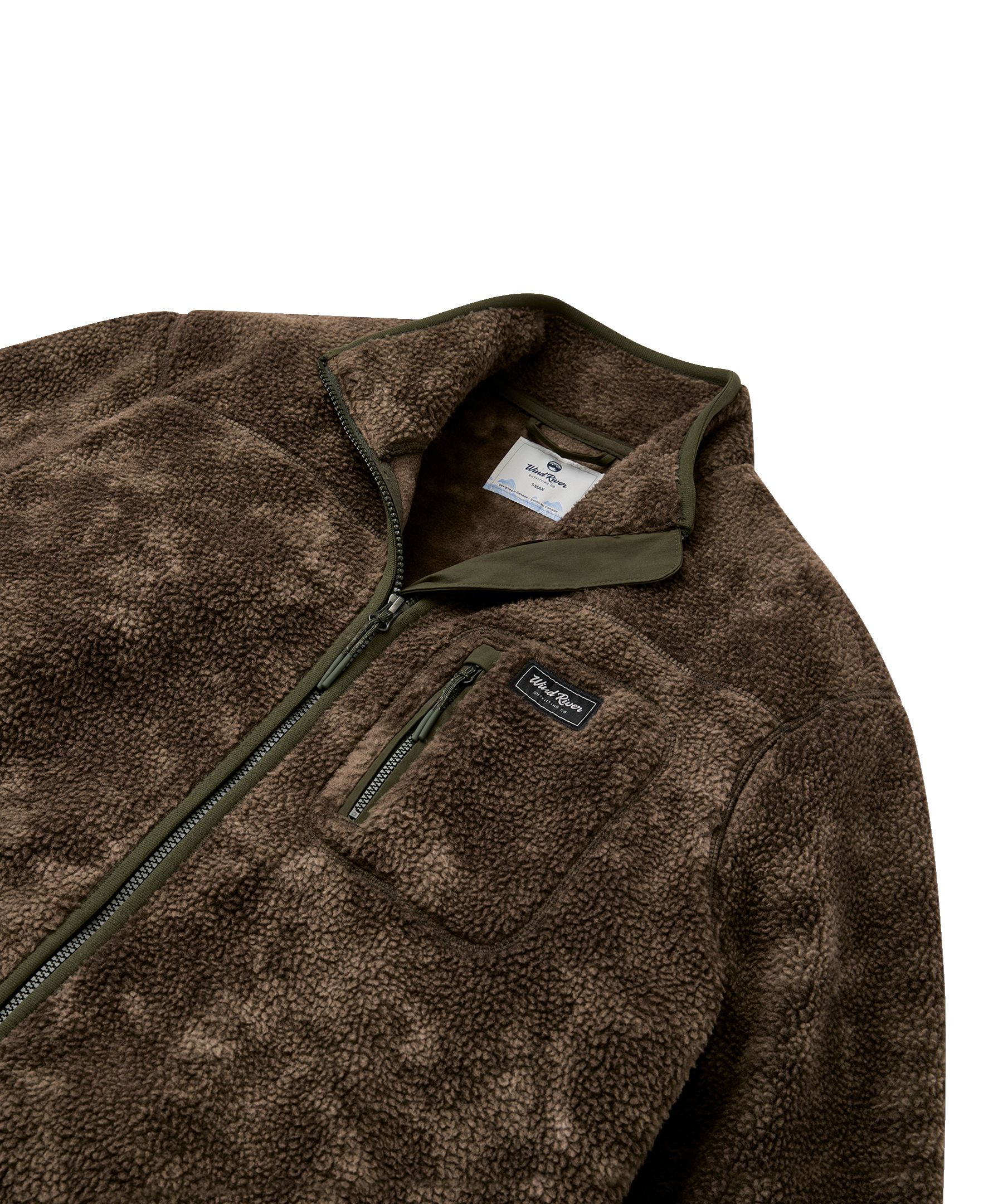 WindRiver Men's T-Max Sherpa Fleece Full Zip Jacket