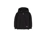 Silver Men's Sherpa Lined Full Zip Fleece Hoodie Front_Flat