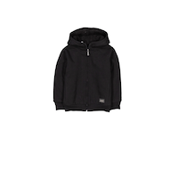 Silver Men's Sherpa Lined Full Zip Fleece Hoodie Front_Flat
