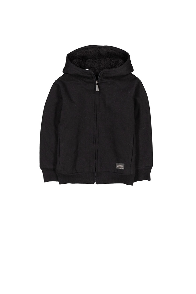 Silver Men's Sherpa Lined Full Zip Fleece Hoodie