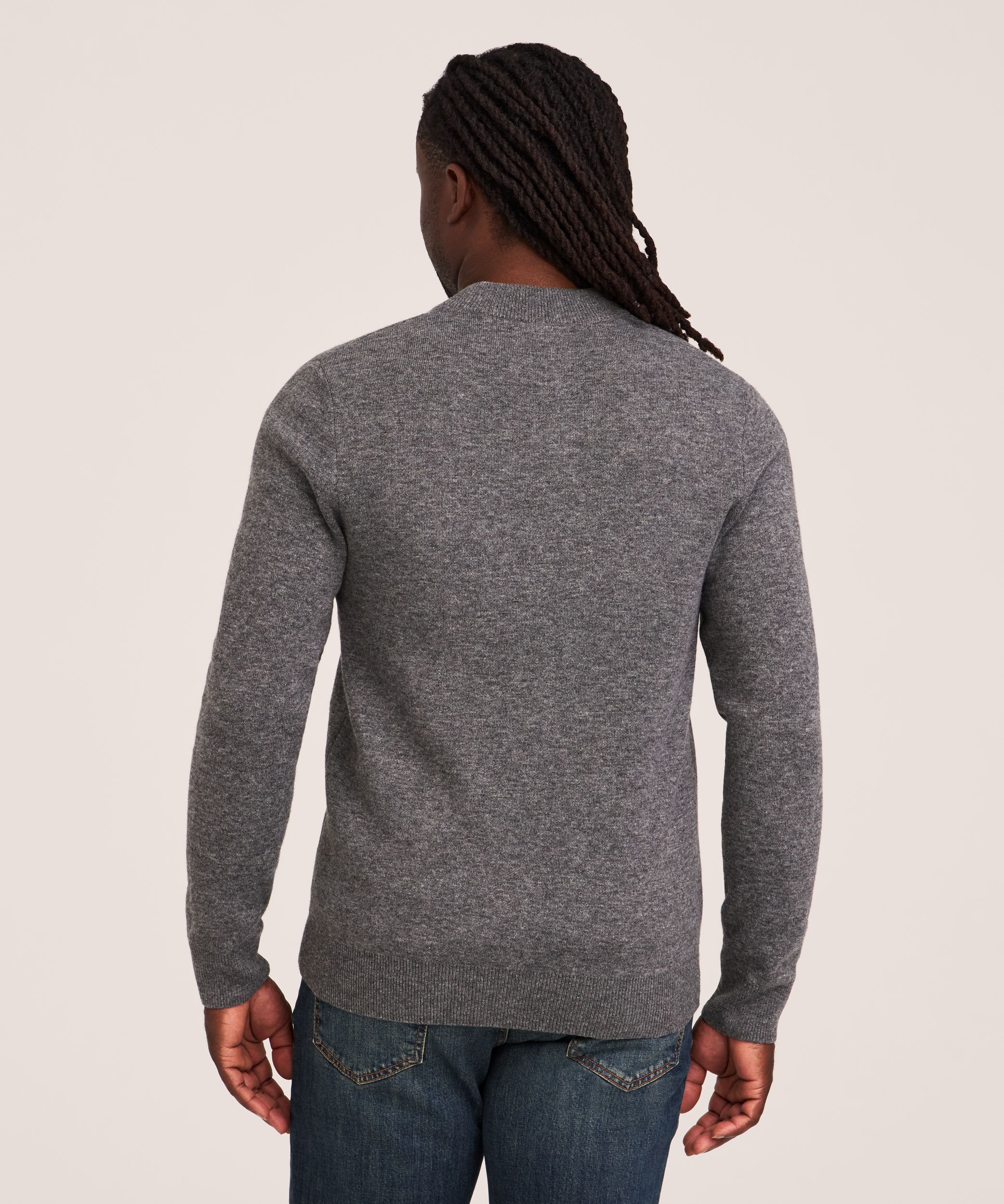 Denver Hayes Men's Full Zip Knit Bomber Sweater