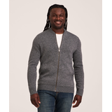 Denver Hayes Men's Full Zip Knit Bomber Sweater Front_Flat