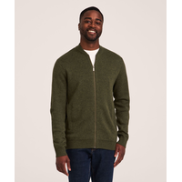 Denver Hayes Men's Full Zip Knit Bomber Sweater
