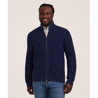 Denver Hayes Men's Full Zip Waffle Sweater