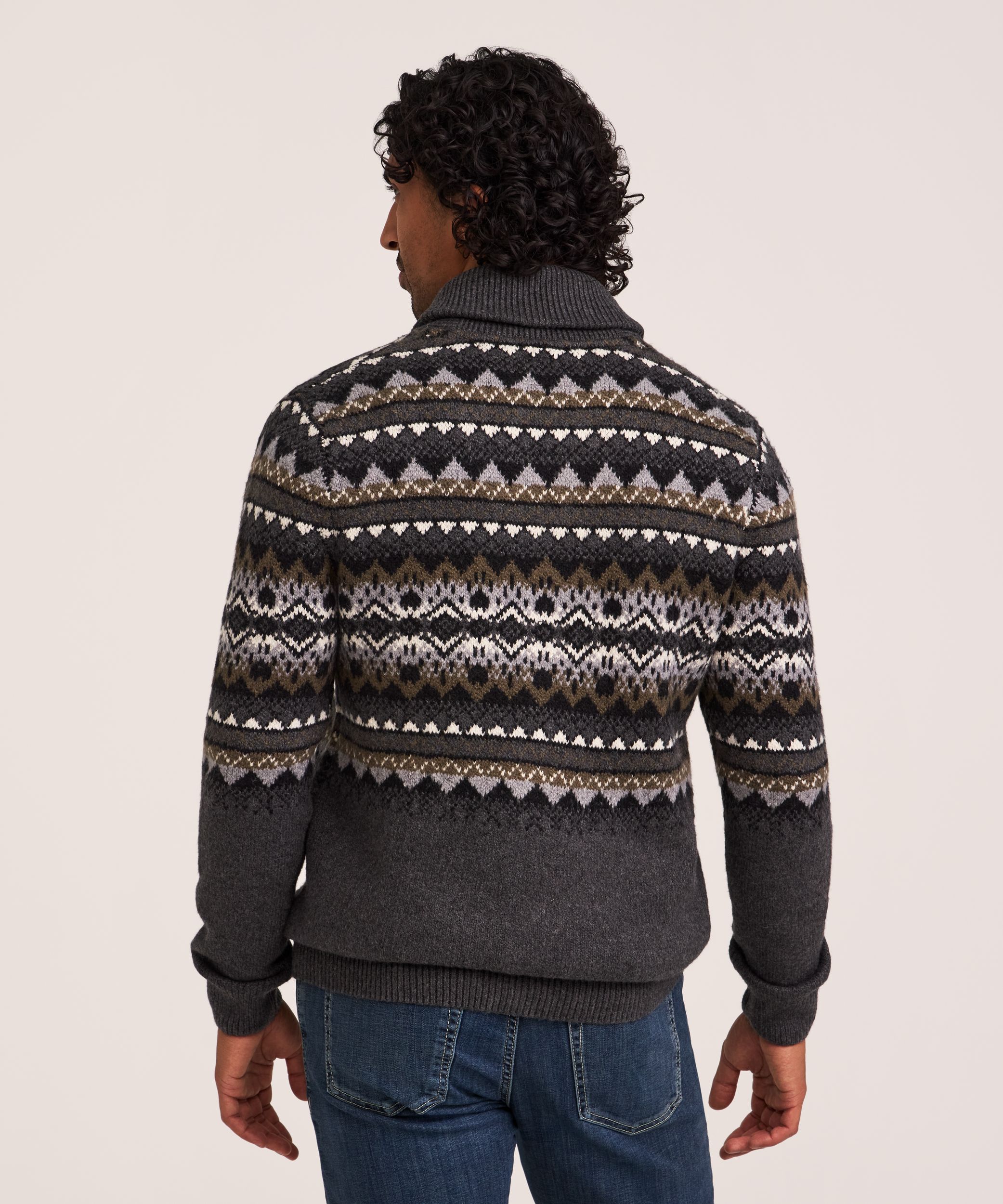 WindRiver Heritage Men's Fair Isle Cardigan