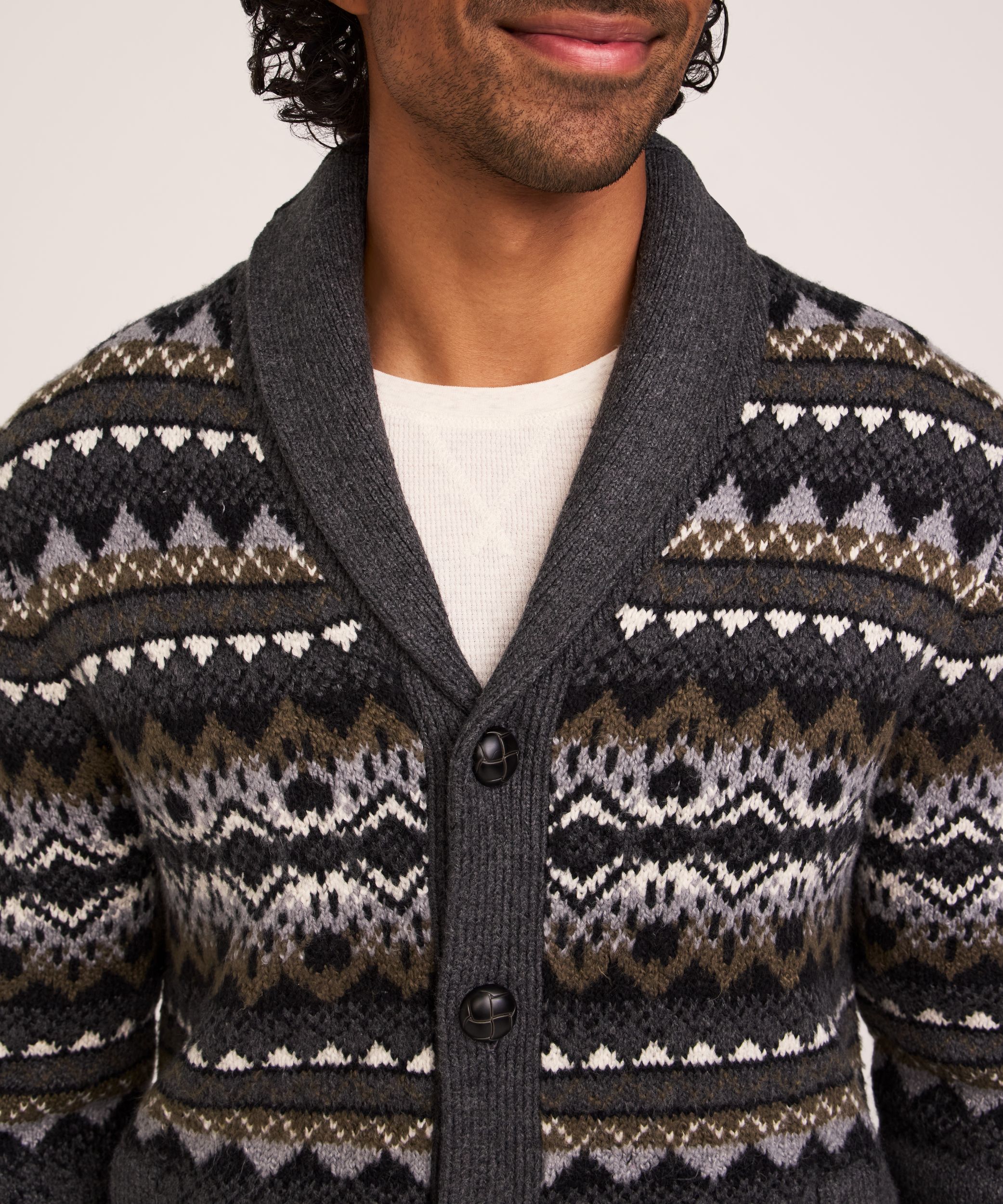WindRiver Heritage Men's Fair Isle Cardigan