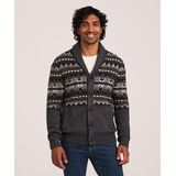 WindRiver Heritage Men's Fair Isle Cardigan Front_Flat