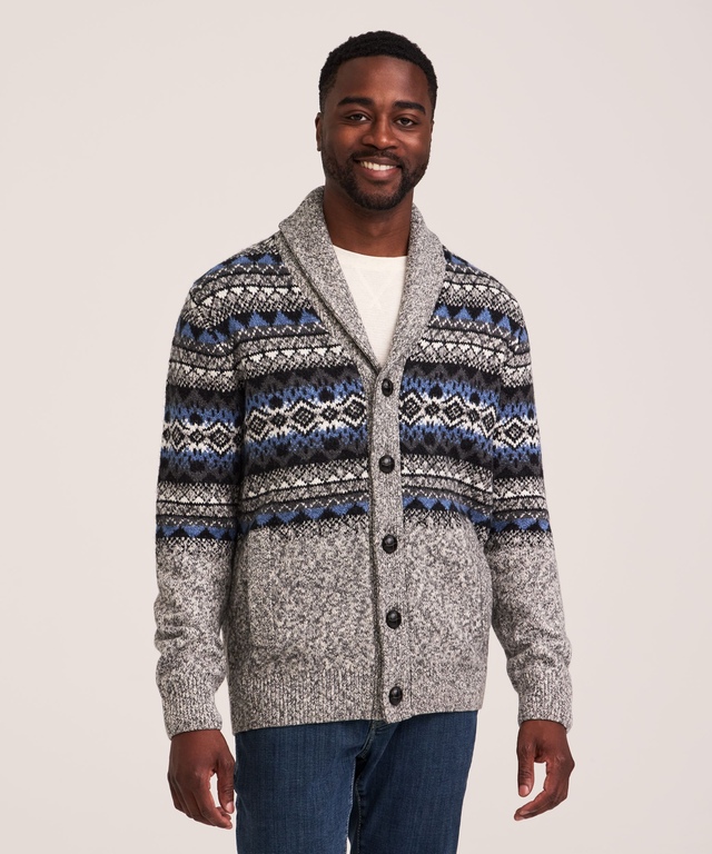 WindRiver Heritage Men's Fair Isle Cardigan