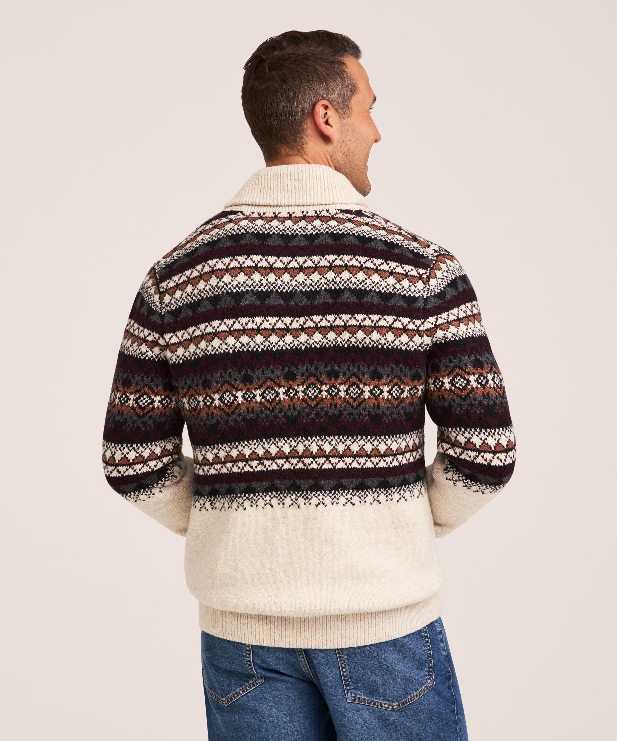 WindRiver Heritage Men's Fair Isle Cardigan
