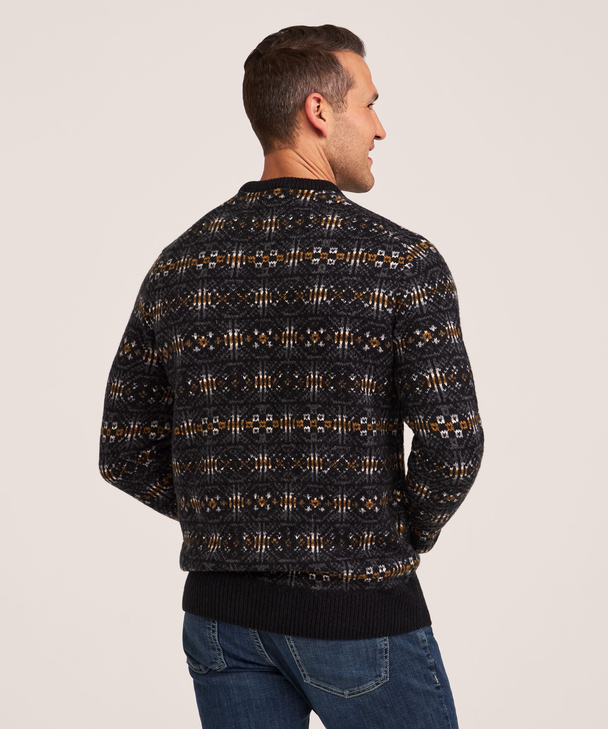 WindRiver Heritage Men's Fair Isle Crewneck Sweater
