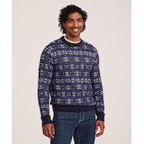 Chandail à motif jacquard et à encolure ras du cou pour hommes, Heritage, WindRiver