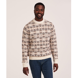 Chandail à motif jacquard et à encolure ras du cou pour hommes, Heritage, WindRiver