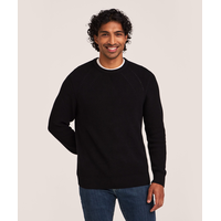 Denver Hayes Men's Shaker Crewneck Sweater Front_Flat