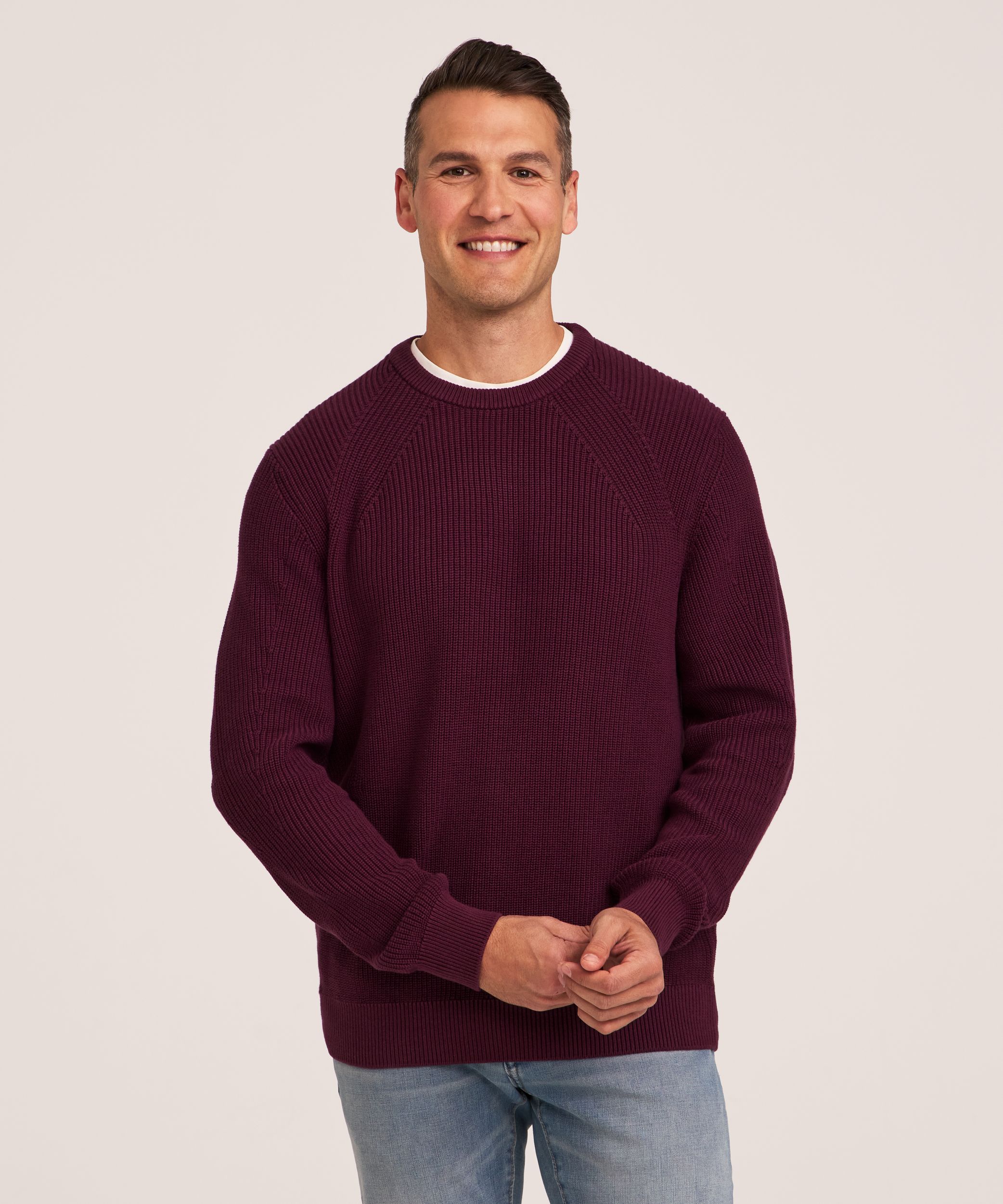 Denver Hayes Men's Shaker Crewneck Sweater