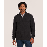 Denver Hayes Men's Lofty Cable Knit Sweater